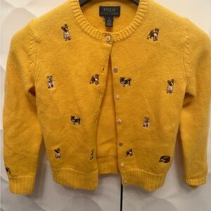 Polo by Ralph Lauren Yellow Kids Cardigan